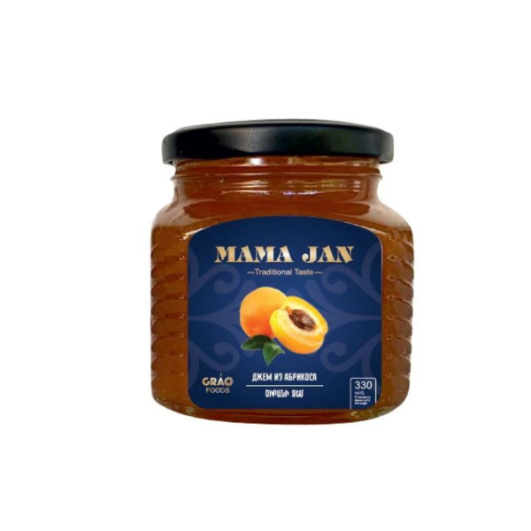 MARMELLATA DI ALBICOCCHE "MAMA JAN" (ծիրանի ջեմ)  340g