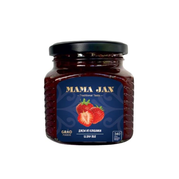 MARMELLATA DI FRAGOLE (ելակի ջեմ) "MAMA JAN"  340g